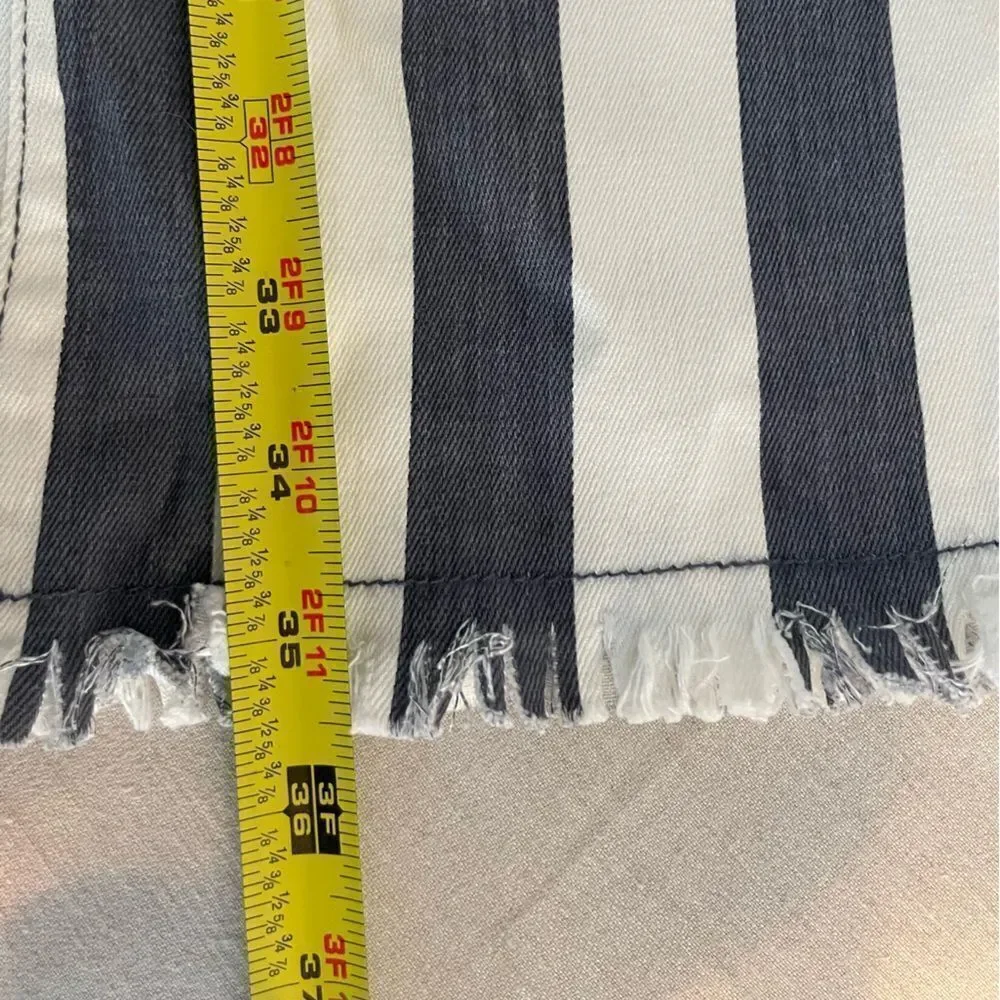 Wisteria Lane Bell Bottom Striped Jeans Size  Medium